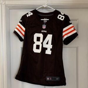 NFL Browns Women's #84 Football Jersey - Brown, White & Orange